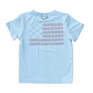 Prodoh Infant Light Blue Nautical American Flag Short Sleeve Tee